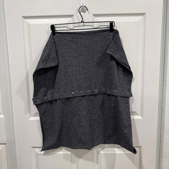 Lululemon Womens Vinyasa Scarf Wrap Multi wear Black Gray One Size Reversible - Picture 2 of 7